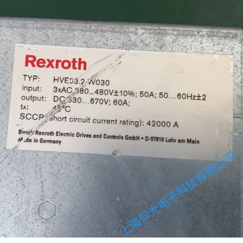 REXROTH力士樂伺服驅動器報F3115代碼維修公司